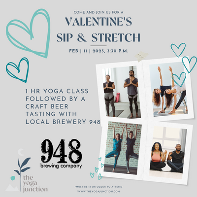 Valentine's Sip & Stretch with 948 Brewery